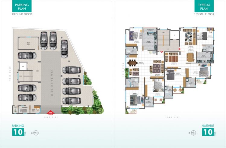 TAMA PROSHANTI FLAT FOR SALE @ 1575 SFT CORNER PLOT