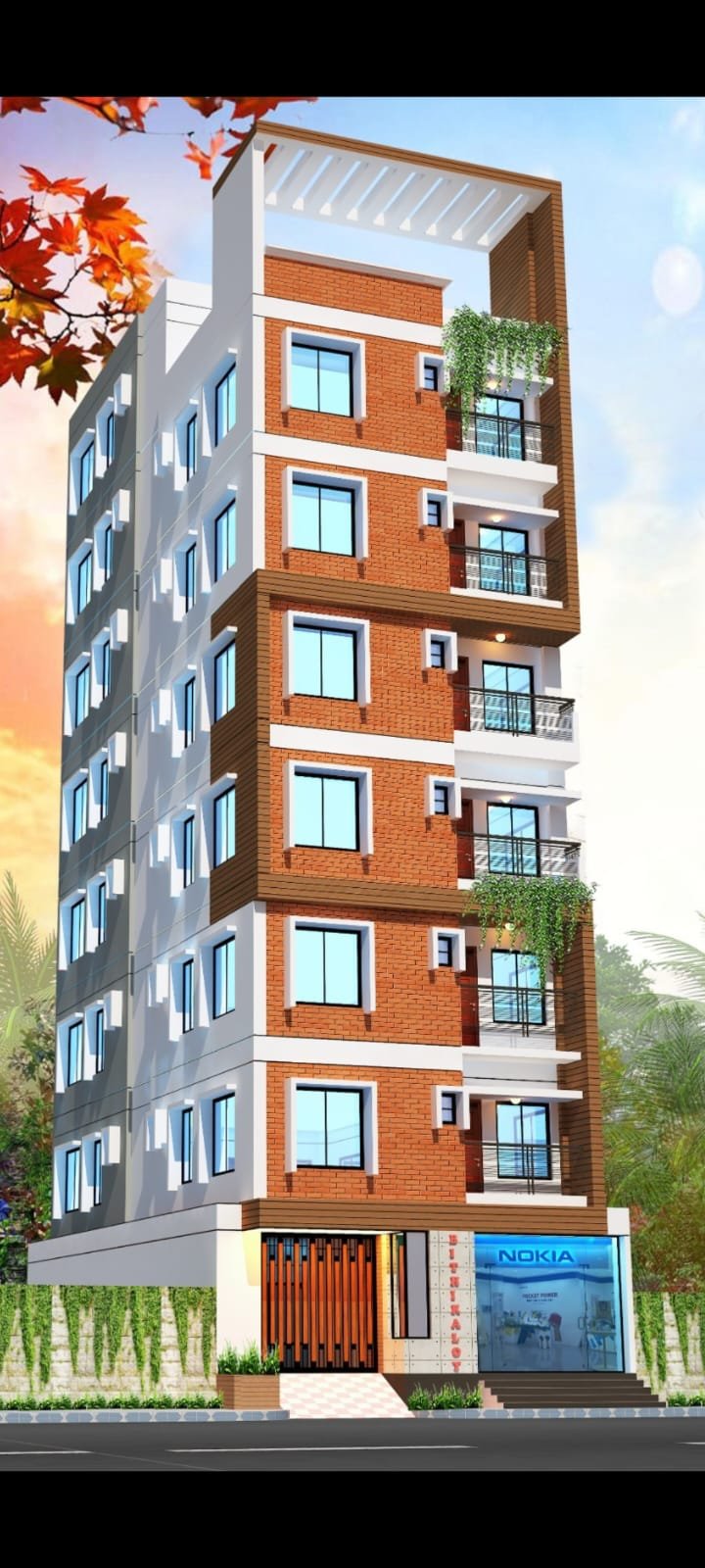 ON GOING FLAT SALE @ 810 SFT NORTH FACING ROAD SIDE.