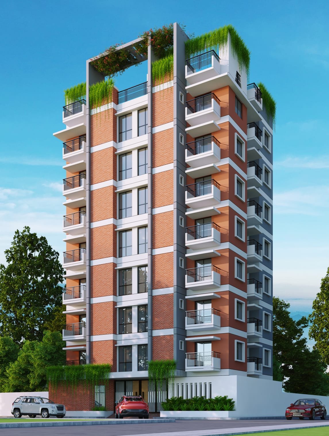 উত্তর পূর্ব কোণার প্লট @ চন্দ্রিমা হাউজিং 1050 বর্গফুট ফ্ল্যাট বিক্রি