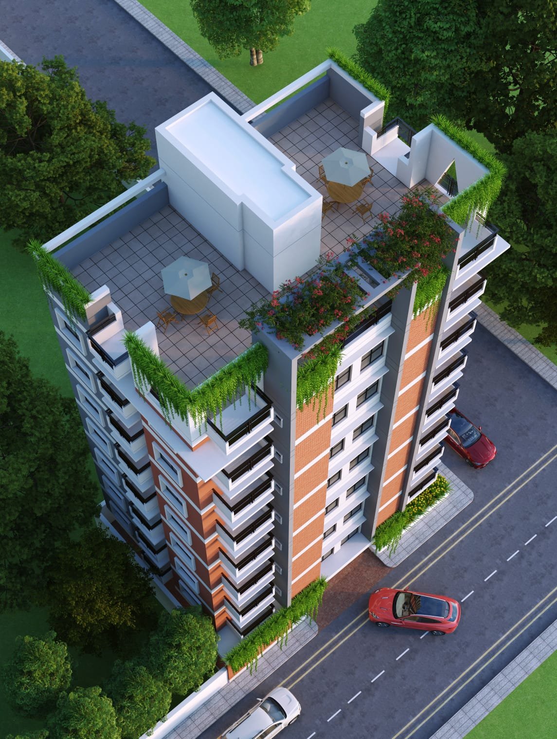 উত্তর পূর্ব কোণার প্লট @ চন্দ্রিমা হাউজিং 1050 বর্গফুট ফ্ল্যাট বিক্রি