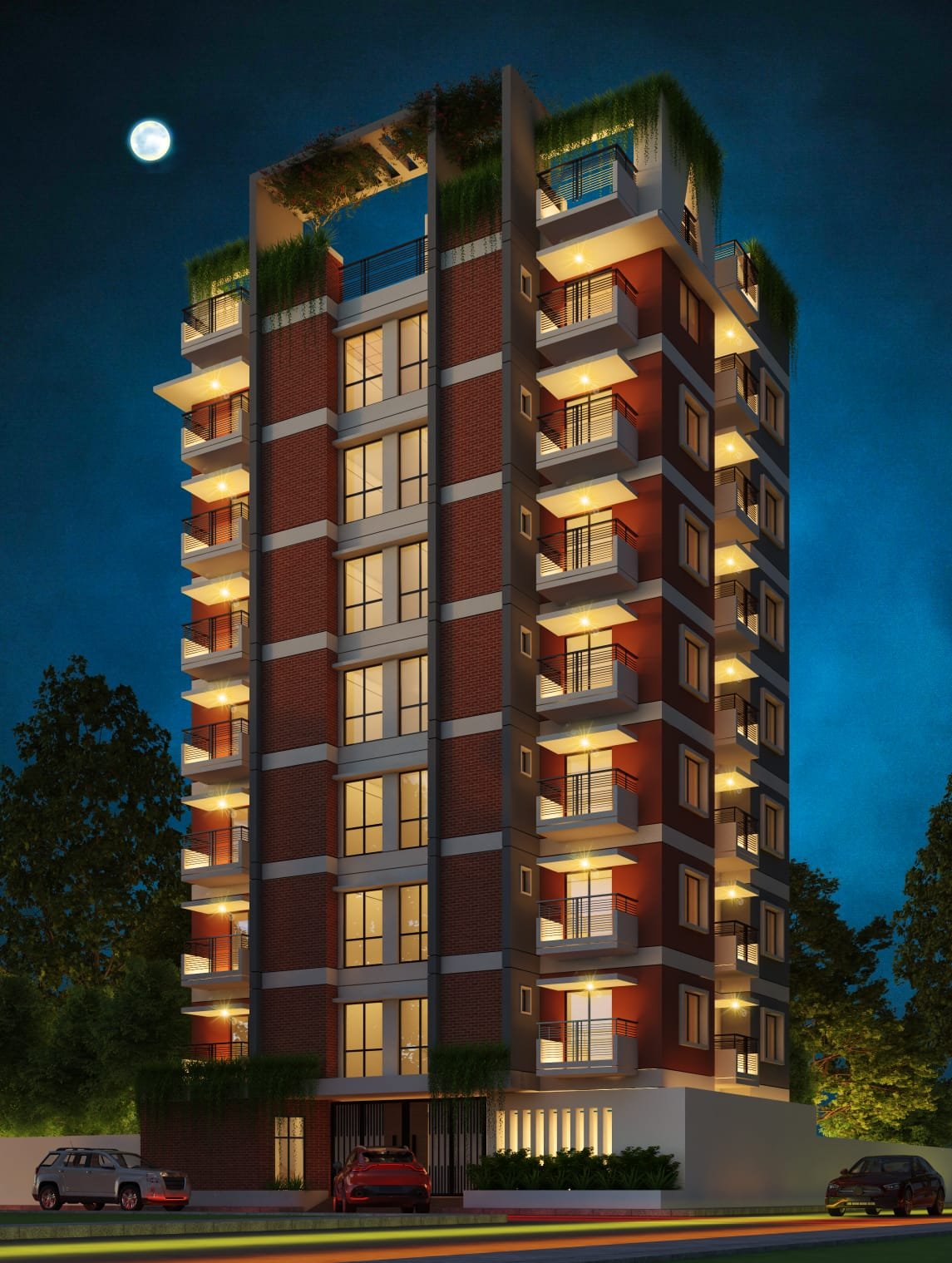 উত্তর পূর্ব কোণার প্লট @ চন্দ্রিমা হাউজিং 1050 বর্গফুট ফ্ল্যাট বিক্রি