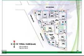 দক্ষিণ পশ্চিম @ কর্নার প্লটে 1295 বর্গফুট ফ্ল্যাট বিক্রি